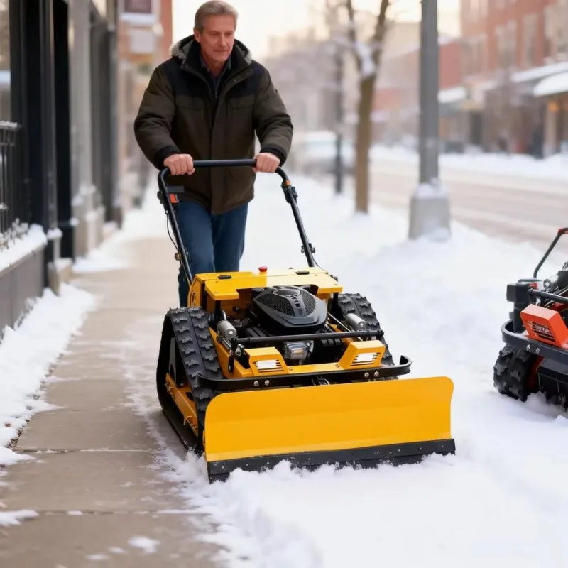 Customized 4-Stroke Engine Wireless Remote Lawn Mower 2-in-1 Weeding & Snow Pushing CE EPA with Free Blades