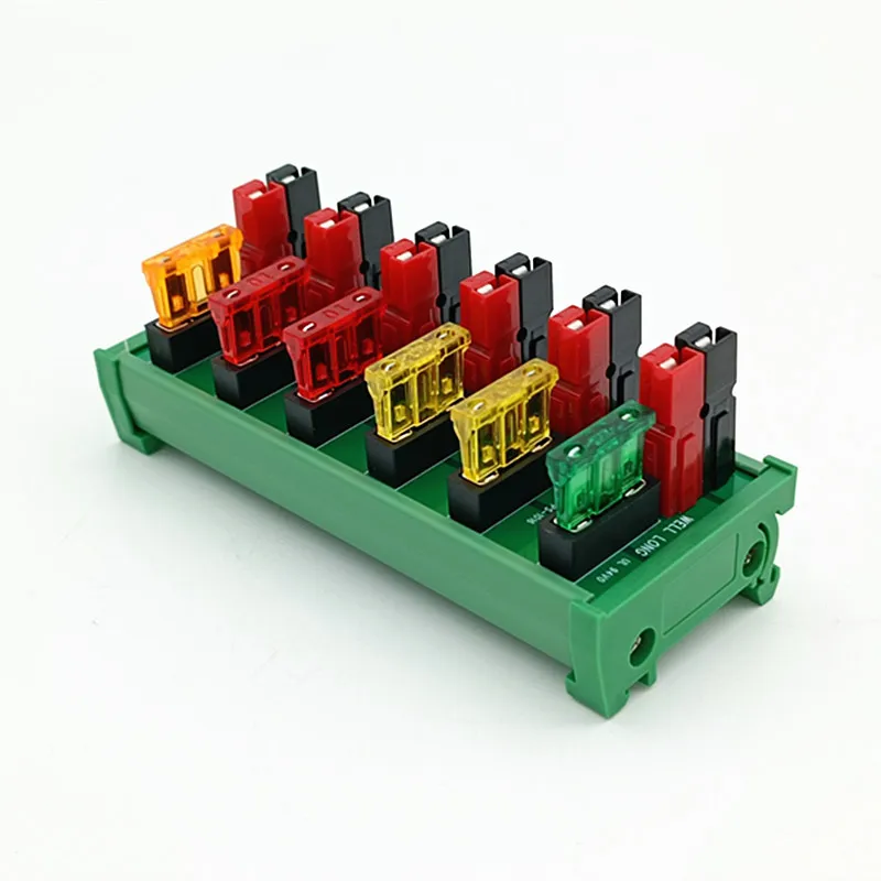 PS-5 DIN Rail Mounting  6-Port Power Splitter Anderson Connector Distributor DC36V 45A.