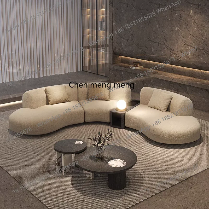 

X New, curved sofa semicircle, minimalist modern minimalist living room