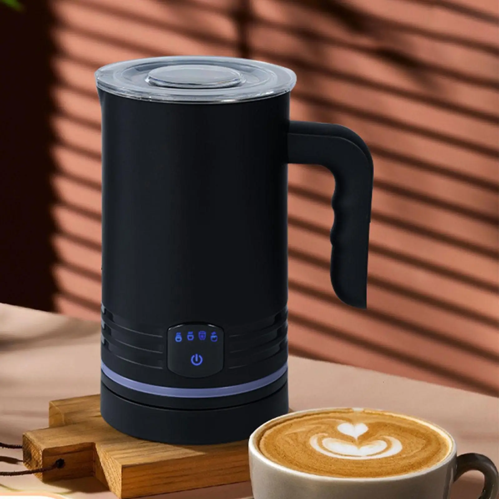 ミルク泡立て器 大容量 省スペース お手入れ簡単 ポータブル ハンドヘルド ミルクウォーマー クリーム カプチーノ ラテ マキアート コーヒー用