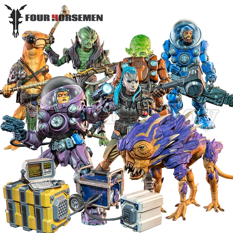 

Four Horsemen Studio Mythic Legions 1/12 6inches Action Figure Cosmic Legions Oxkrewe Book One Thraxxon