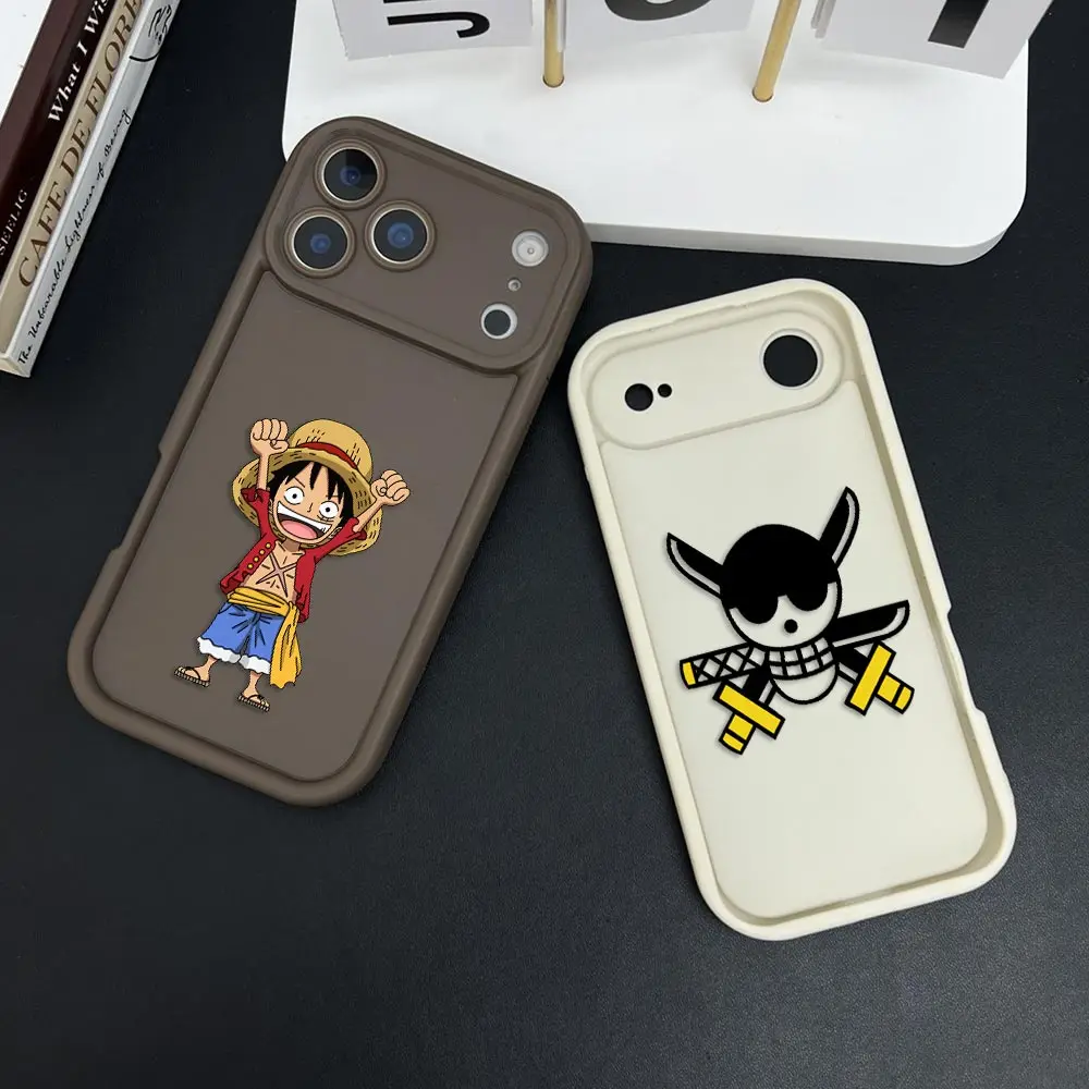 Phone Case For iphone Apple 18 17 17E 16 16E 11 12 13 14 15 XR Plus Pro Max Bumper Shockproof Cover Cartoon One P-Piece Luffys