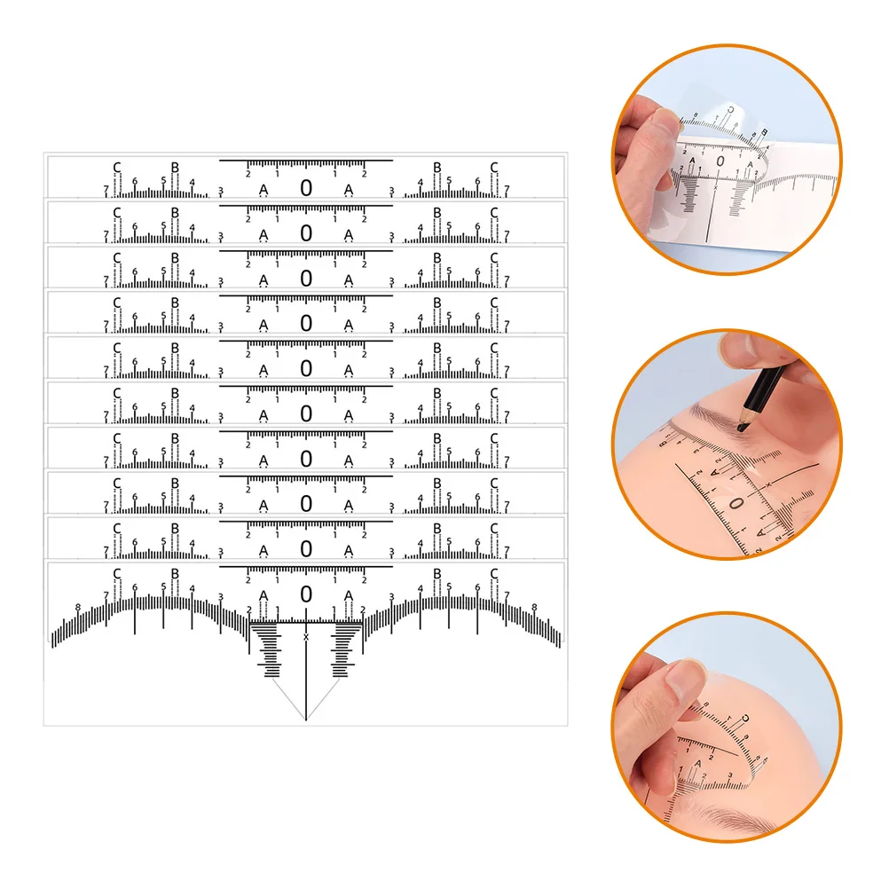 Livellamento sopracciglio righello pennarello mapper posizionamento shaper linea professionale conveniente per la misurazione della penna bianca