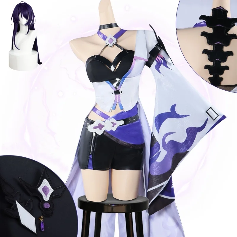 Game Honkai Star Rail Acheron Cosplay Costume Galaxy Rangers Acheron Suit Halloween Carnival Party Uniform