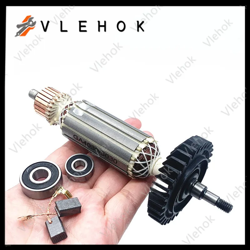 AC 220-240V Armature Rotor for  GA4030 GA5030 GA4530 GA5034 GA4534 GA4031 PJ7000 GA4030R GA4034