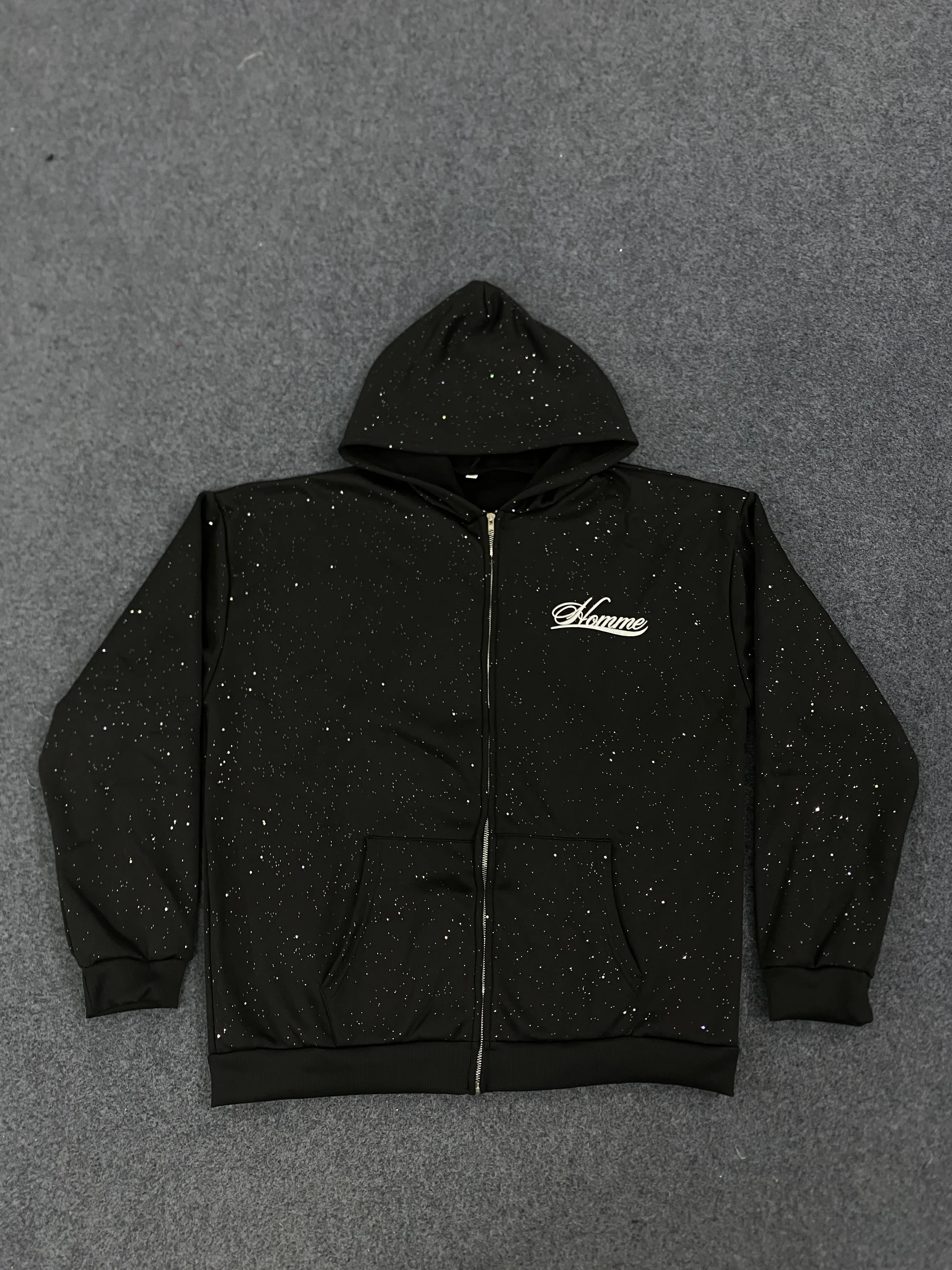 

New autumn and winter hoodie with zipper and hat, unisex hoodie jacket, simple and versatile for daily use, fashionable style