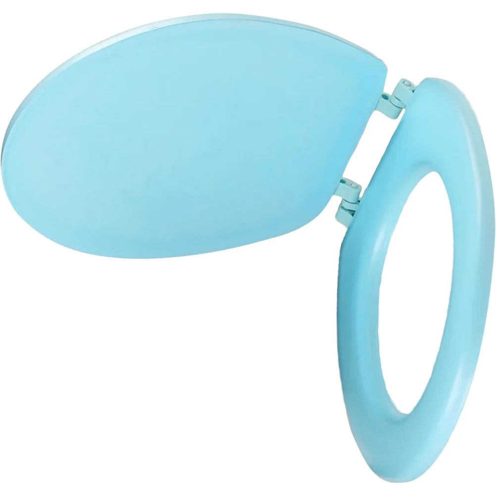 

Thickened EVA Toilet Seat Cover Blue UO Shape Soft Foam Bathroom Toilet Lid Washable Reusable Home Travel Standard Mats