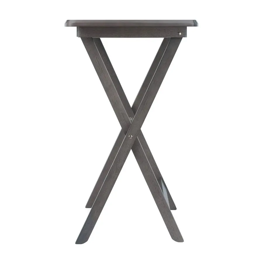 

Dorian Oversized Snack Table Set, Oyster Gray Brown Base replace color may vary., 23.62 x 15.75 x 25.51, 5pc