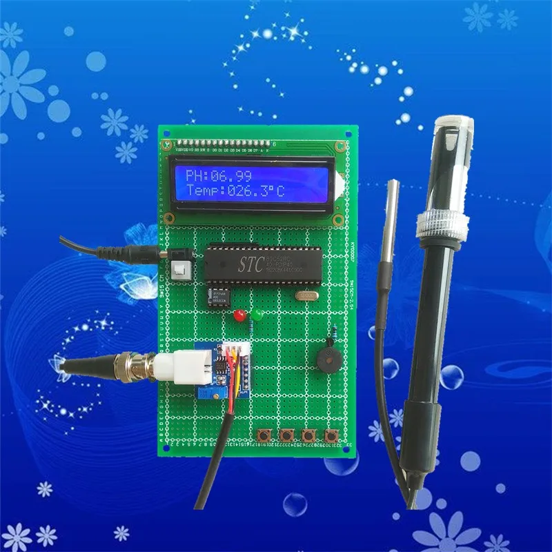 

Дизайн системы обнаружения PH, PH, температуры и мутности для 51 однокристальный микрокомпьютер для мониторинга качества грязной воды
