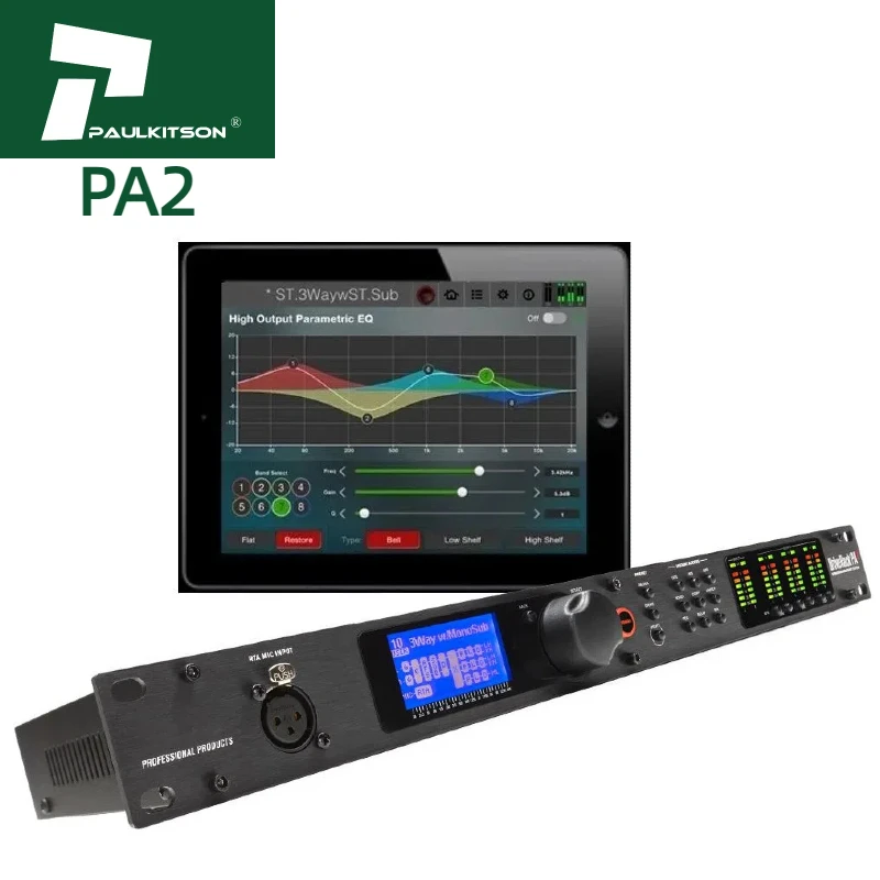 Procesador de Audio Paulkitson PA2 Driverack 2 Entradas 6 Salidas, Procesador DSP, Procesador de Efectos de Audio Digital