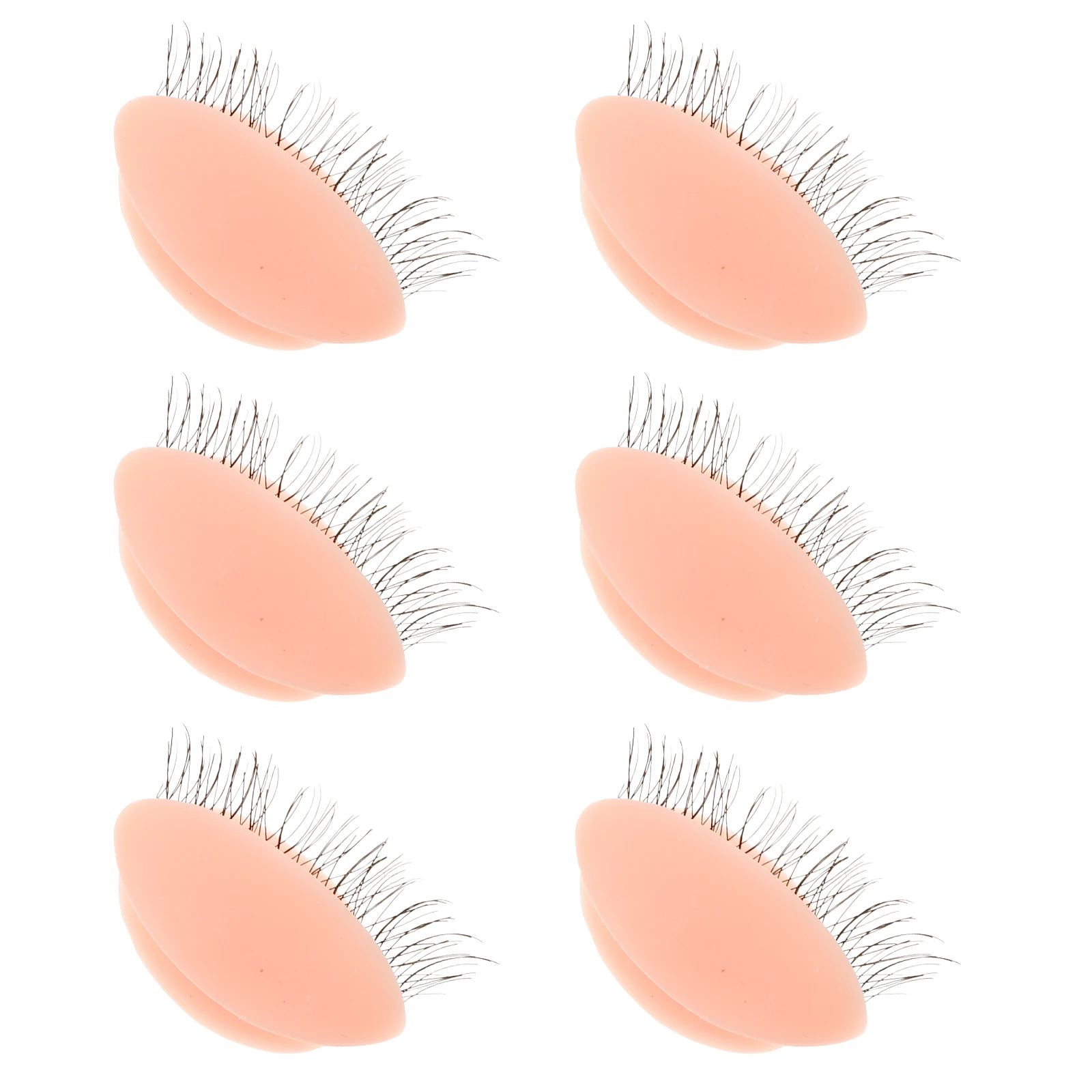 

3 Pairs Replacement Eyelids for Eyelash Extension Practice Mannequin Head Mold Detachable Realistic Eyes lash artist training