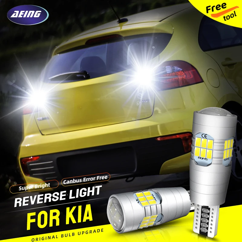 

2pcs T15 LED Reverse Light Blubs W16W 921 Backup Lamp For Kia K2 K3 K4 K5 KX3 Sportage SL JE_ KM/Spectra 5/Magentis Optima Rio 5