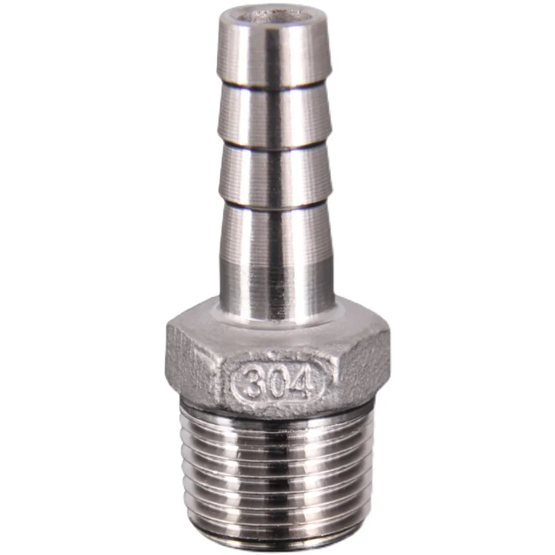 304 stainless steel hose thread hose connector Inch thread BSPT 1/8\