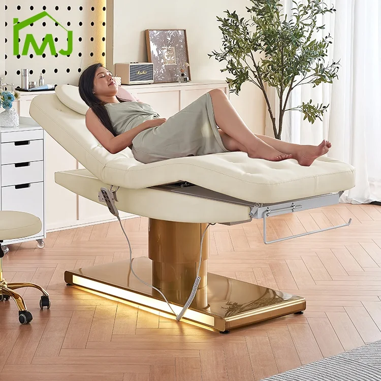 

Modern Beauty Salon Equipment Electric Facial Nursing Massage Lash Bed With Motors
