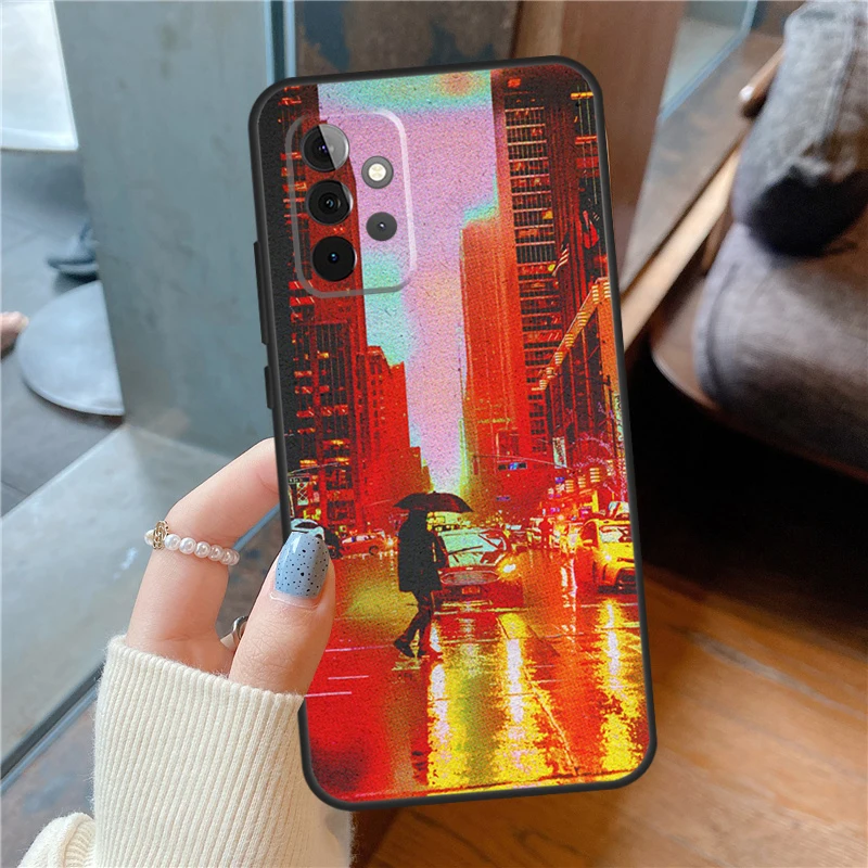 New York City Phone Case For Samsung Galaxy A54 A34 A14 A13 A33 A53 A73 A12 A22 A32 A52 A72 A51 A71 Cover Coque