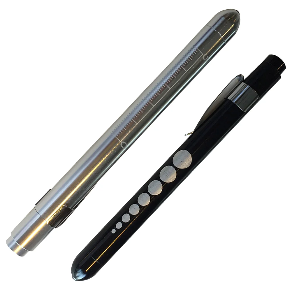 2 Pcs Doctor Pupil Pen Light Flash Inspection Torch Nurse Accessories for Work LED Medical Care