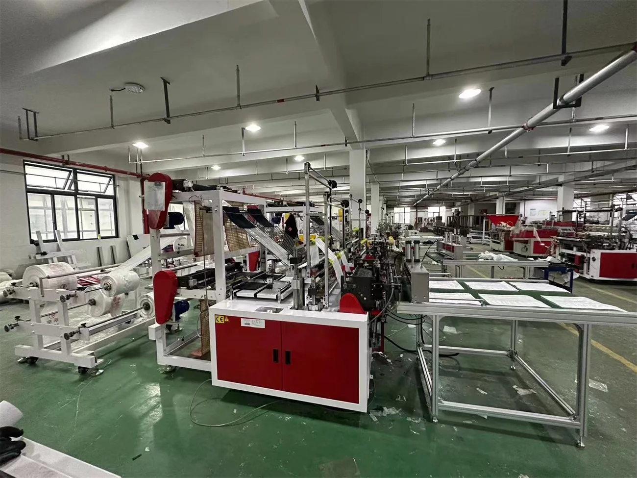 HDPE LDPE High-Speed Poly Plastic Garbage Shopping Bag Making Machine Two Lines PLC & Motor Core Components on Sale
