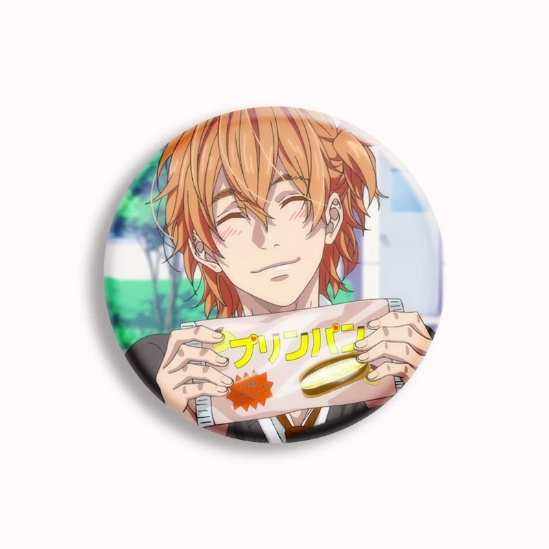 Yarichin Club Anime Button Pin Metal Badge Kawaii Yuri Ayato Yui Tamura Brooch Bag Coat Accessories Jewelry Fans Collect Gifts