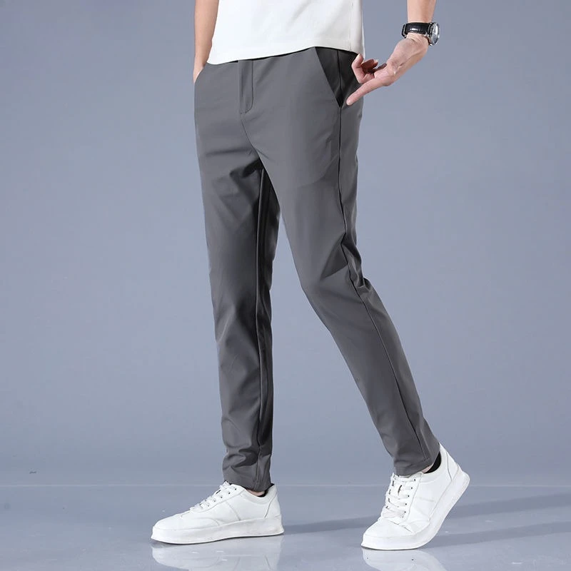 

Business Stretch Straight Slim Fit Male Suit Trousers Classic New in Anti-wrinkle Formal Summer 2025 Stylish Men's Suits Pants