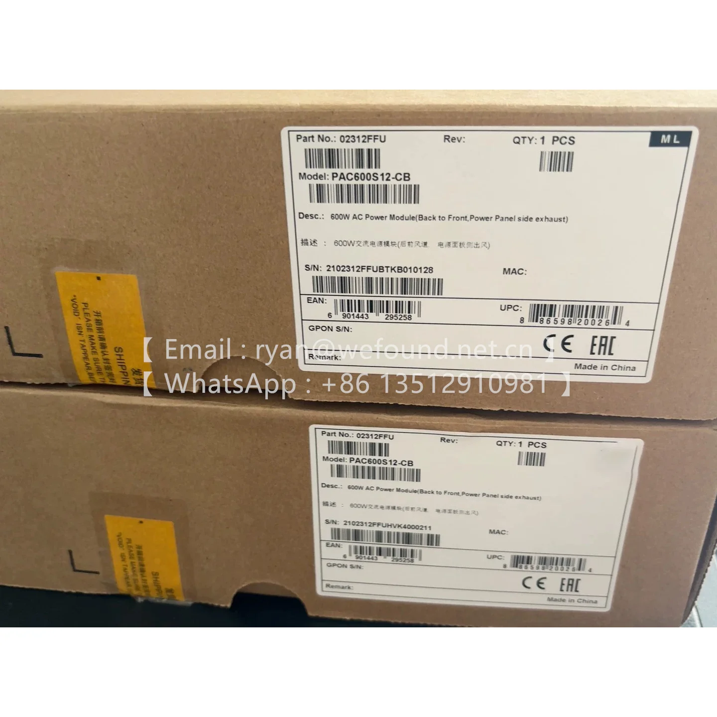 PAC600S12-CB PAC600S12-DB PAC600S12-EB PAC600S12-PB PAC600S12-EF 600 W AC&240 V DC Power Module