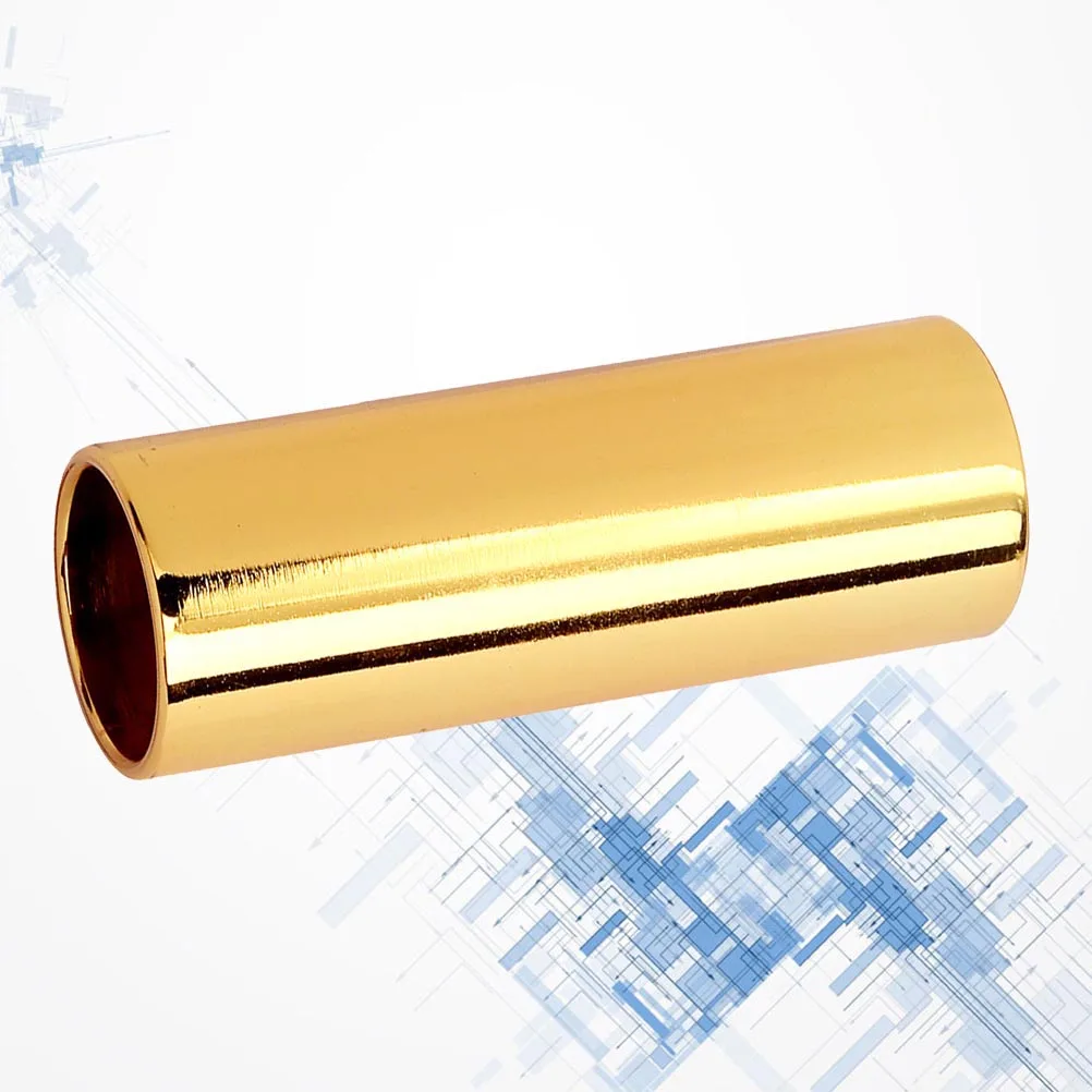 

51Mm Golden Metal Finger Slide Bar For Guitar Ukulele Banjo String Instruments Smooth Harmonics Clear Sound Durable Lightweight