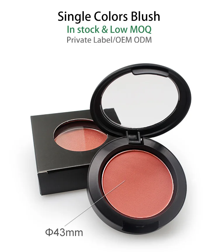 Private Label Printed Logo Matte Blush Palette Light Smooth Finish Soft Contour Vegan Friendly Wholesale MANUFACTURERS