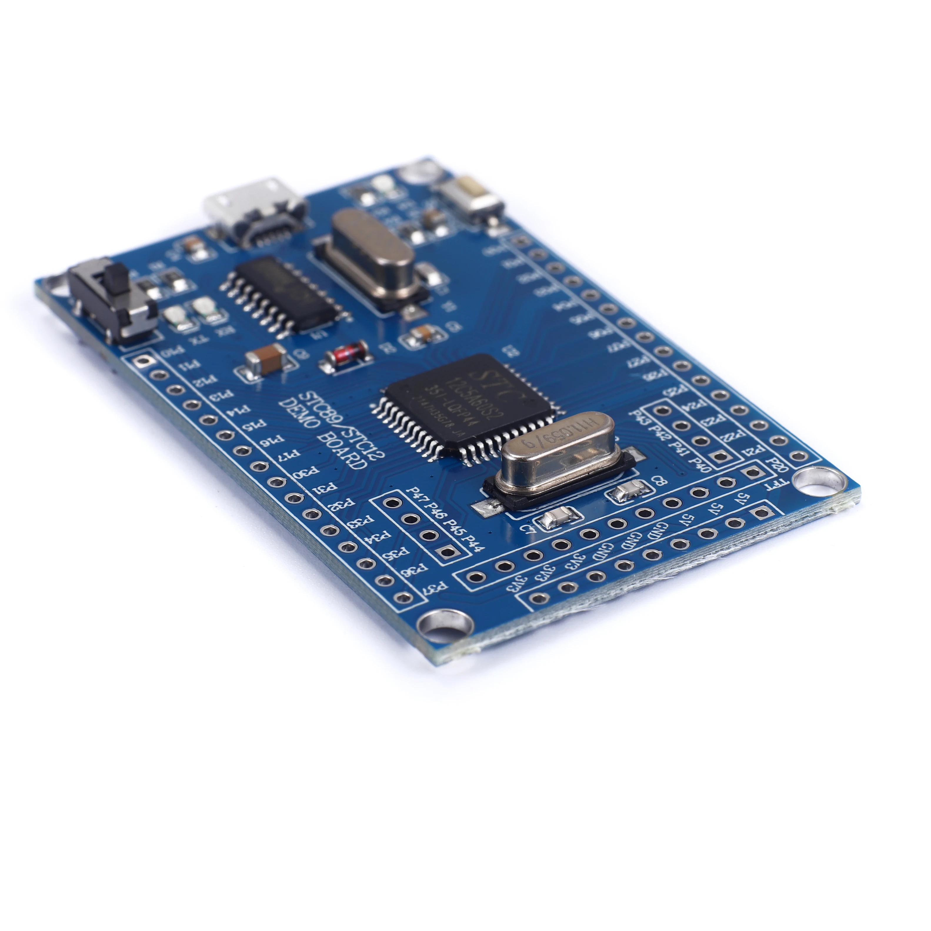 STC12 الأساسية مجلس STC12C5A60S2 51 شريحة واحدة الحد الأدنى تطوير النظام لوحة تعليمية المزدوج المنفذ التسلسلي أجزاء عدة