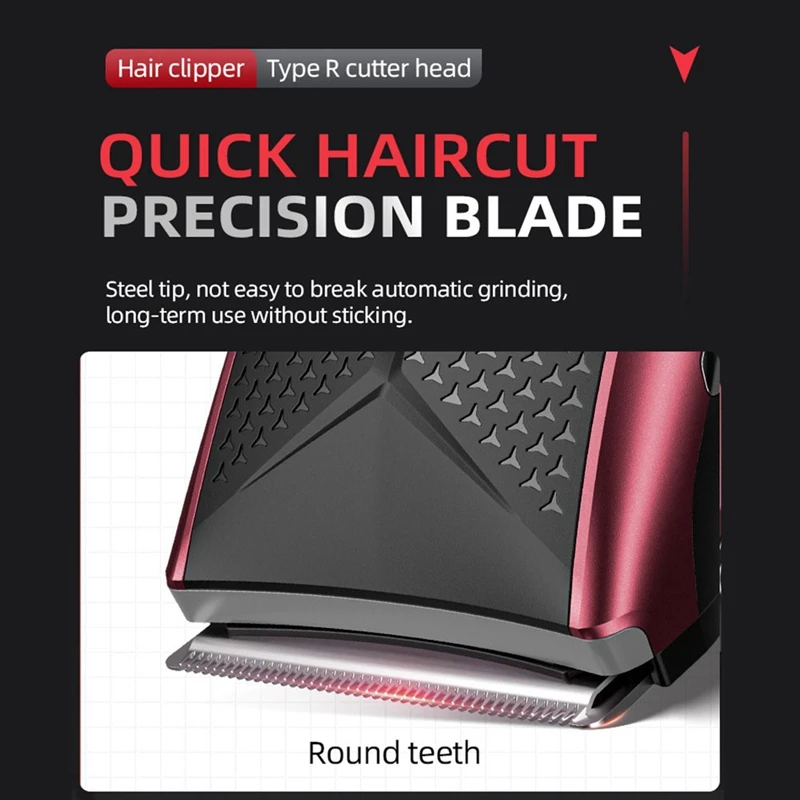 Electric Haircut USB Charging Smart Screen Display Waterproof Design Electric Shaver For Wet/Dry Use