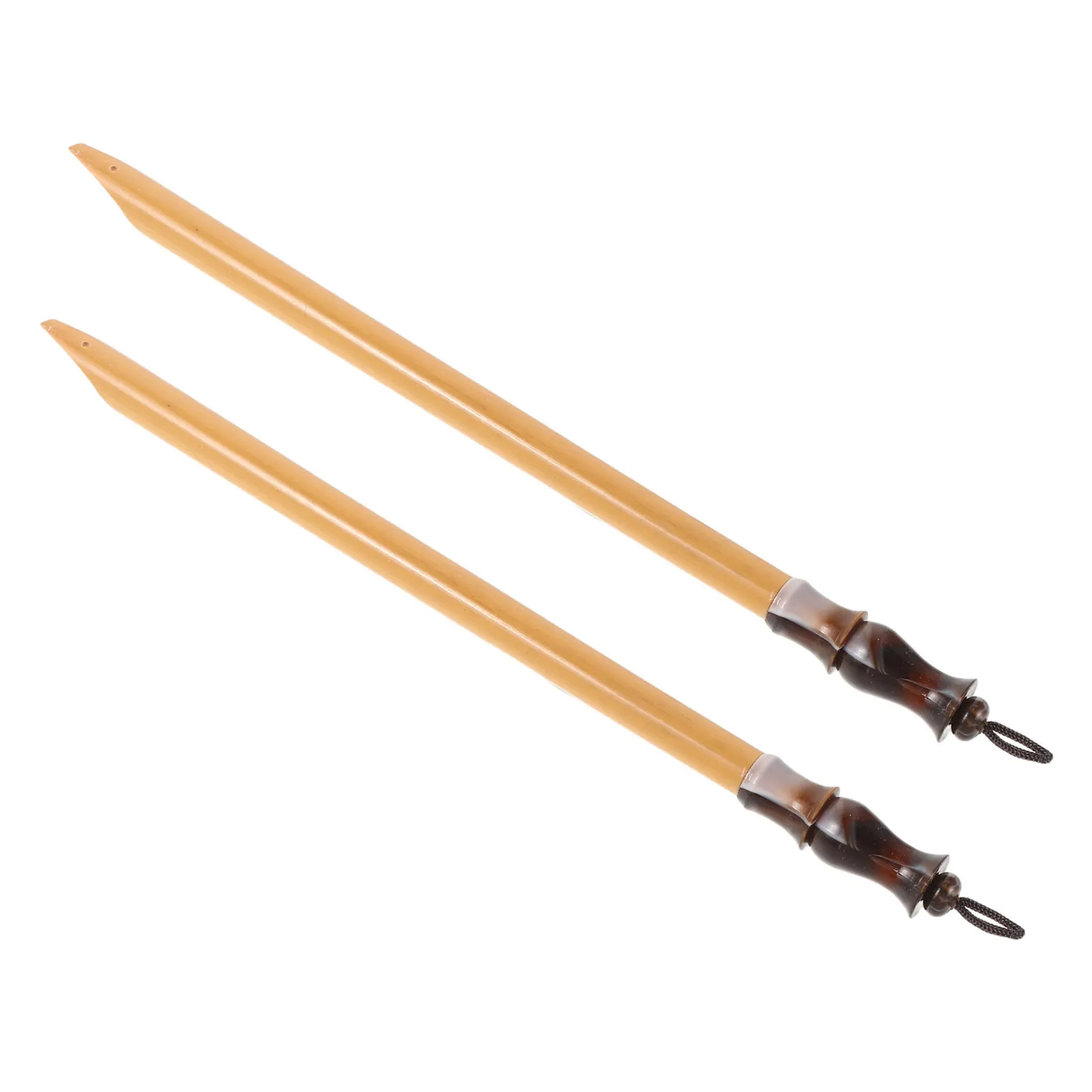 

Набор из 2 бамбуковых каллиграфических ручек ручной работы с контролем расхода чернил для китайской каллиграфии и рисования манги