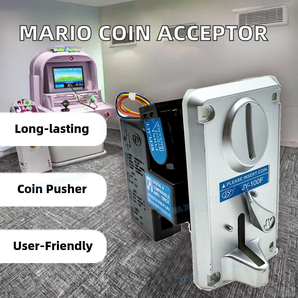 

Arcade Coin Operator Coin Acceptor Token Selector Wallet Coin Drop Model 100F 12V For Vending Machine Claw Machine Game Parts
