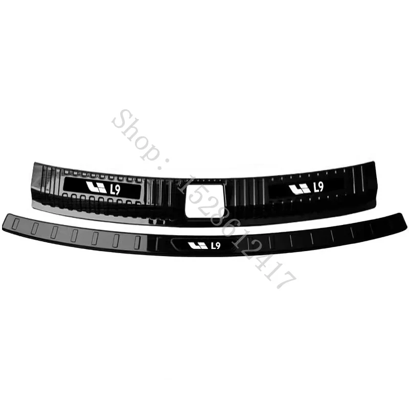 

For LiXiang L9 2022~2024 Stainless steel Car Accessories Rear Bumper Protector Sill Trunk Tread Plate cover Trim Car Accessories