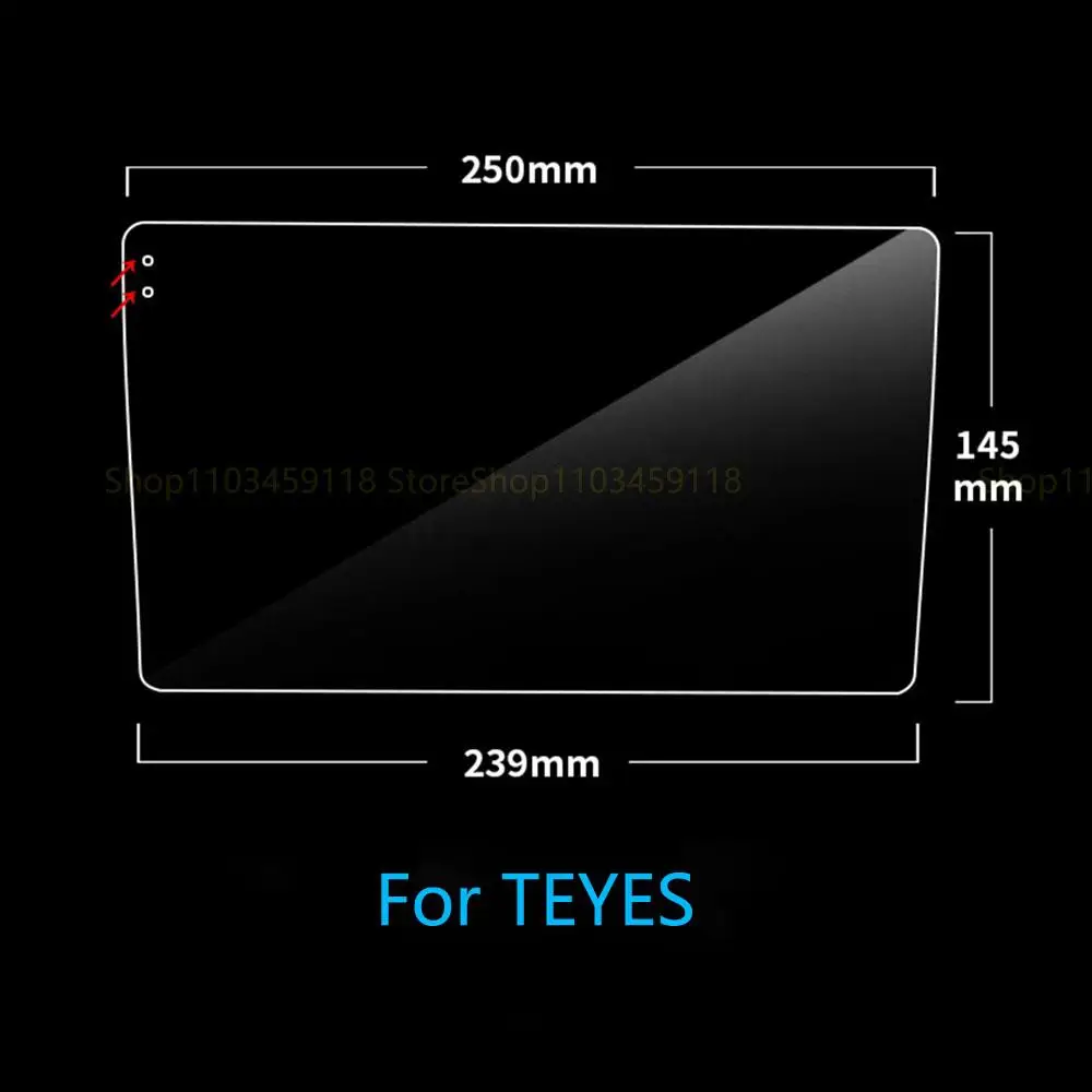 Película protectora de pantalla de vidrio templado para Teyes CC2L CC2 plus, 250 pulgadas, Radio Estéreo, DVD, GPS, antiarañazos, 145x239X10,1mm