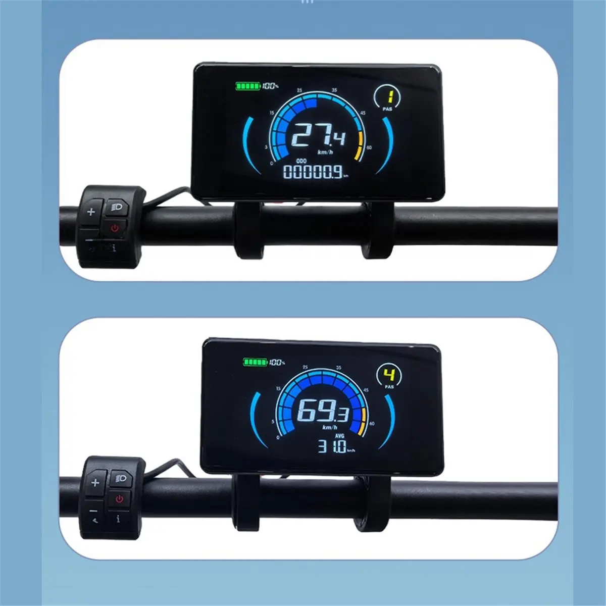 

Электронный счетчик для электровелосипеда AD10 M808X с ЖК-экраном, дисплей для электровелосипеда, протокол UART, с NFC, ЖК-дисплей-счетчик для электровелосипеда