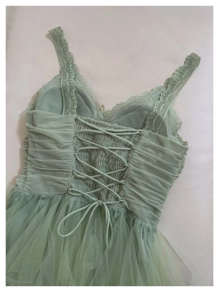 Ele Een دانتيل بدون أكتاف Dr Prince Sle مسائي مطرز بشكل كبير دكتور كاجوال للعطلات طويل دكتور مثير نايلون S...