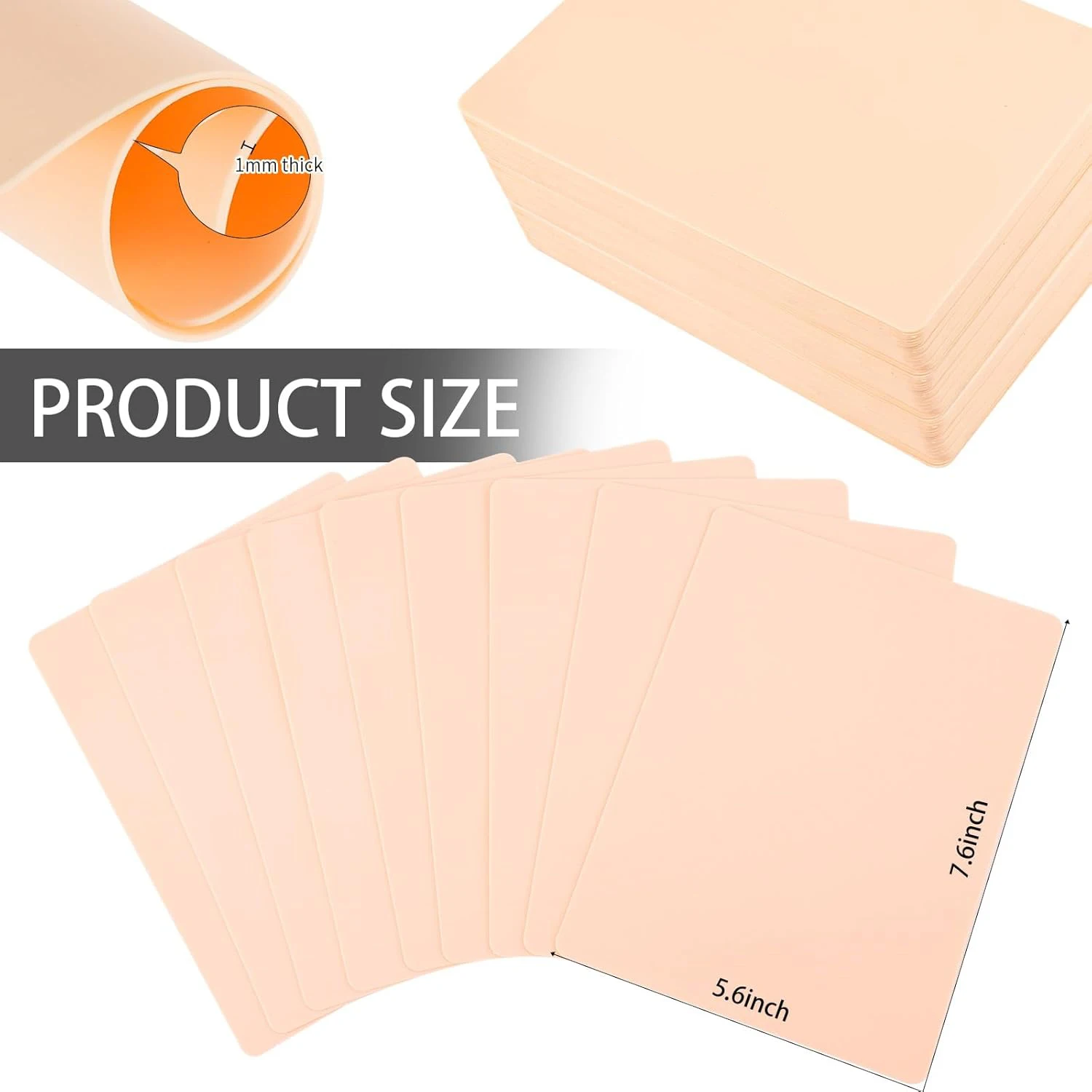 1/3/5/10/15/20Pcs*Tattoo Practice Skin Silicone Fake Skin Synthetic Leather For Permanent Makeup Tattoo Beginner Exercise Tool