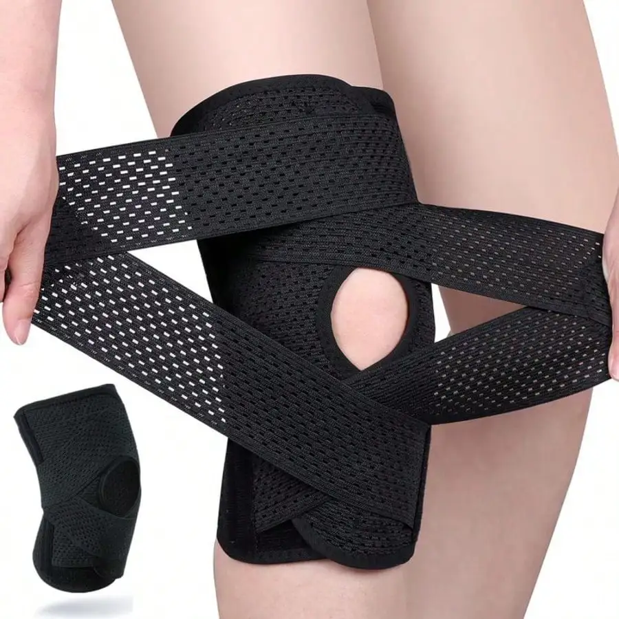 

Unisex Elastic Knee Brace, Breathable Polyester Sports Basketball Support - Suitable For Various Outdoor Activities