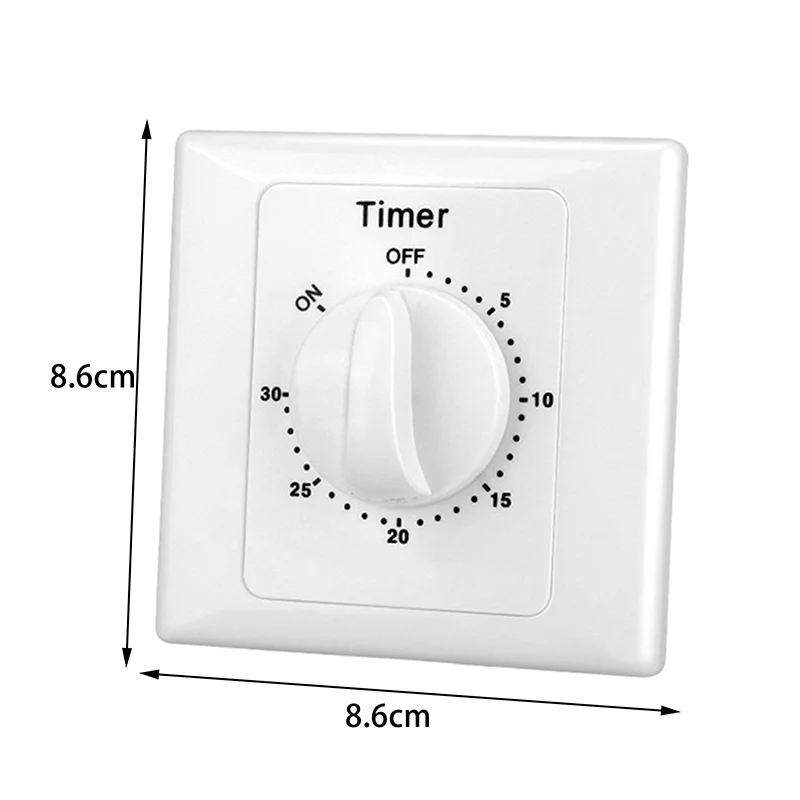 Interruttore orario Prese interruttore luce Conto alla rovescia Interruttore 220-250V Interruttore di controllo timer digitale Piastra di copertura presa