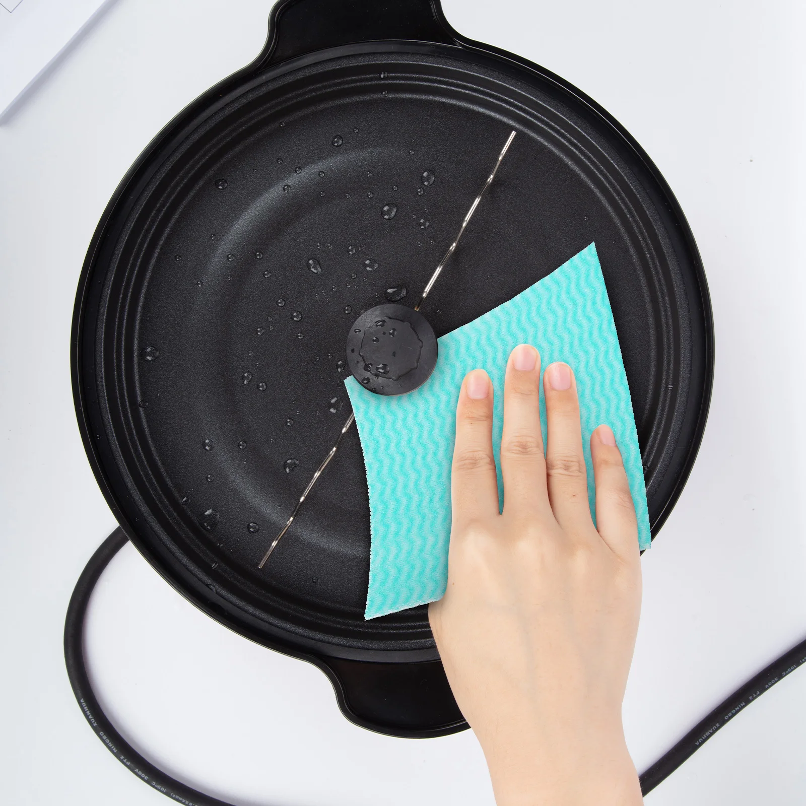 

50Pcs Colorful Stripe Kitchen Dish Cloths Absorbent Reusable Gentle Washcloth Towels Multipurpose Cleaning Rags for Kitchen