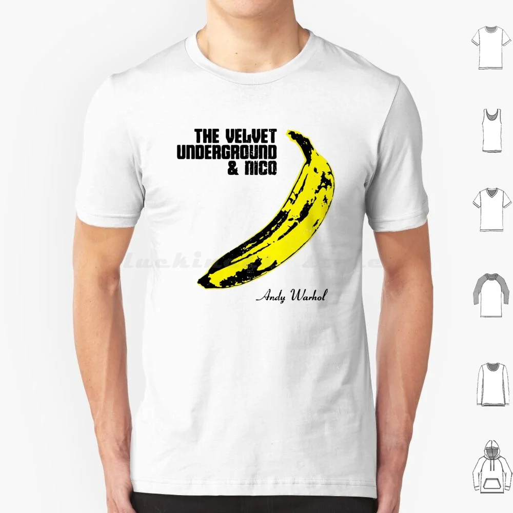 The Velvet Underground Banana T Shirt 6xl Cotton Cool Tee Velvet Underground Warhol Andy Nico New York 1960s 60s Punk Counter