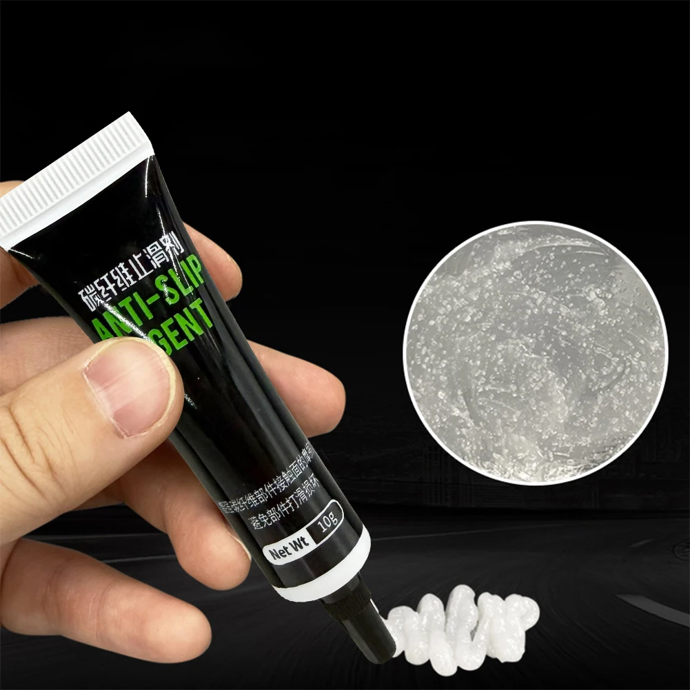 10g Carbon Fiber Anti Slip Agent Non-Corrosive Carbon Fiber Bike Parts Anti Slip Grease for MTB Bikes Handbars Seatpost Stems