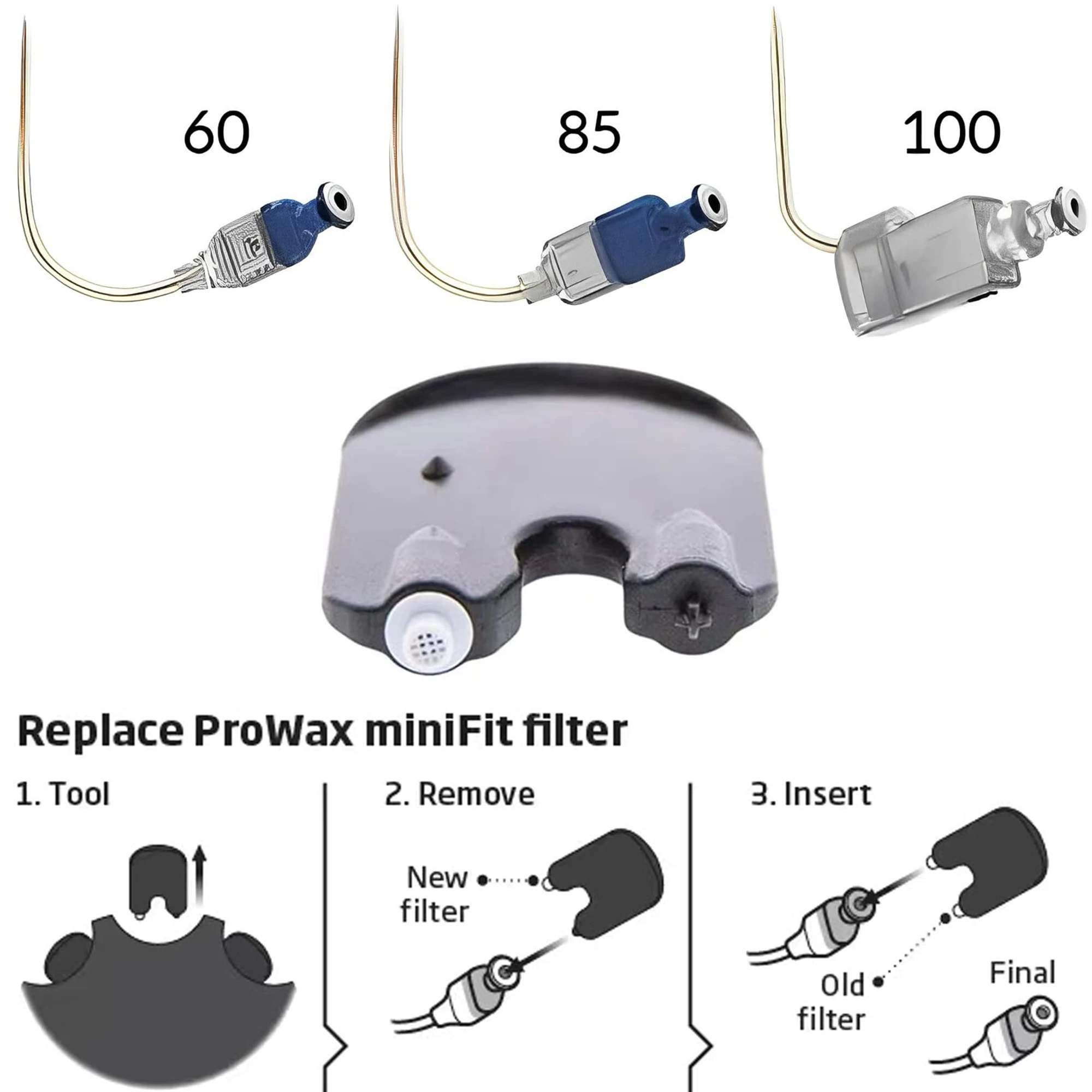 (5 paquetes/30 uds) protectores de cera para Oticon ProWax MiniFit suministros para audífonos filtros de cera de repuesto, suministros para audífonos Oticon