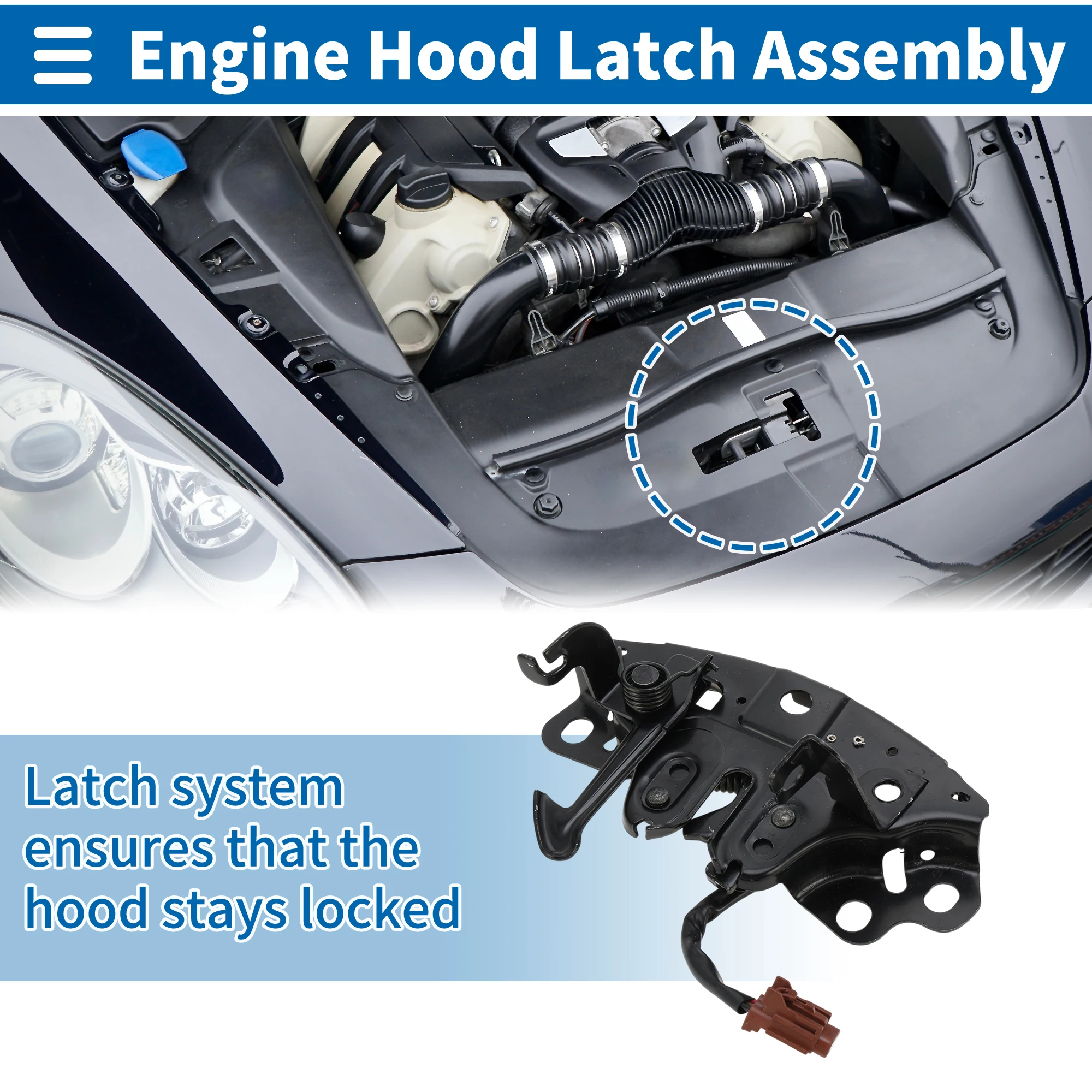 

UXCELL Hood Latch Assembly for Nissan Pathfinder 2013-2021 No.656013JA1A 1 Pc