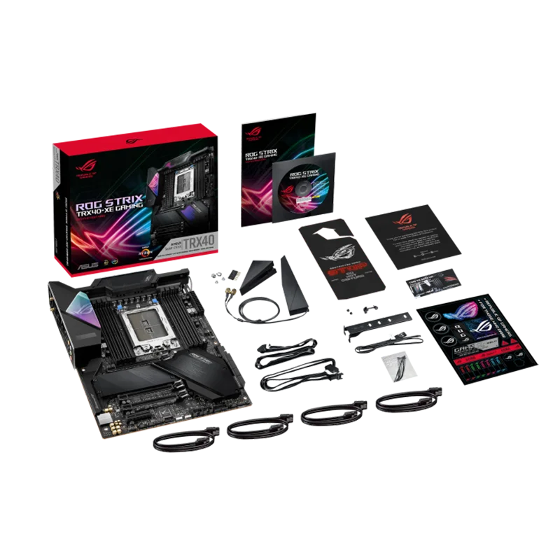 اللوحة الأم للألعاب لذاكرة ROG STRIX TRX40-XE ATX ضمان لمدة 3 سنوات 256 جيجابايت DDR4
