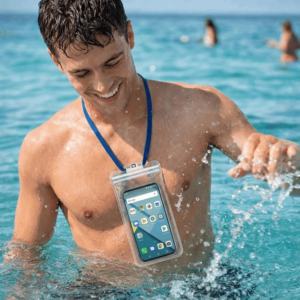 

Thickened Material Transparent Phone Bag Underwater Protector Transparent Cover Dustproof Pouch Touchscreen Friendly Waterproof