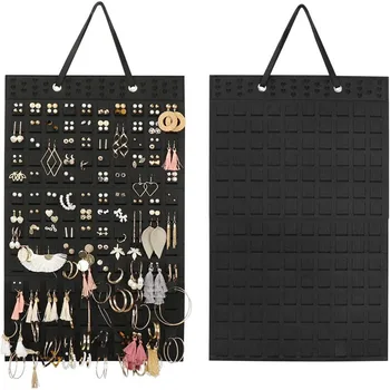 Hangende oorbellen organisator muur oorbel houder zacht vilt hanger voor sieraden ketting oorbel ring stud display houder standaard