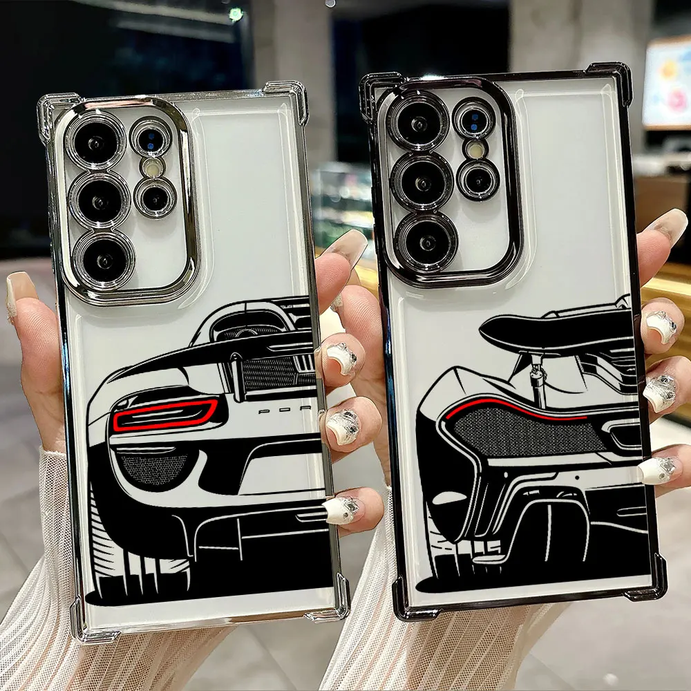 Cool Line Sports Car Male Love Funda For Samsung S26 Ultra Phone Case For Galaxy S25 FE S26 S24 S23 S22 S21 Ultra S20 Plus Cover