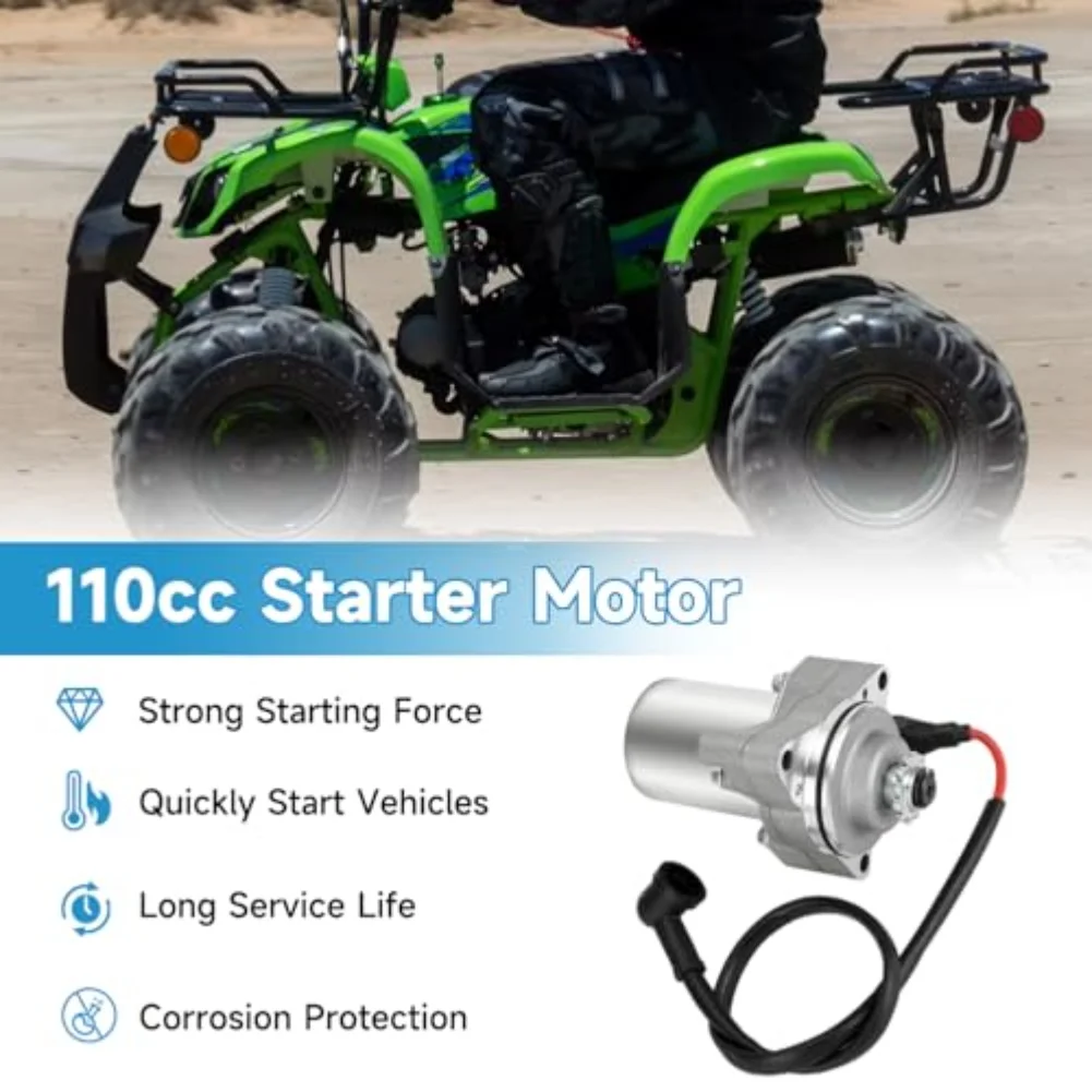 3Bolt For Starter Motor Kit Starter Motor Solenoid Relay For TAOTAO 50-CC To 125cc Chinese 4-Stroke ATVs And Quads Starter Motor