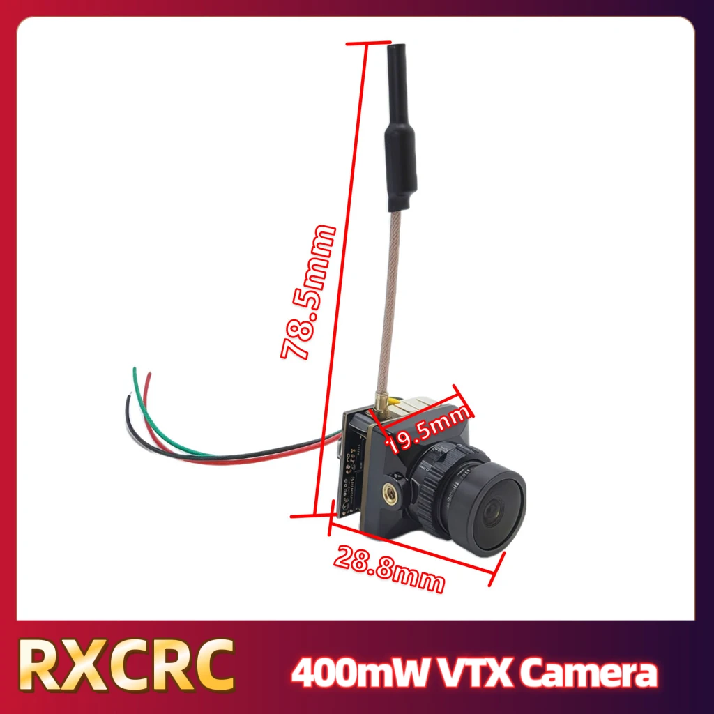 RXCRC 5.8G 400mW VTX Transmitter With 1500TVL 130°fov Camera,FPV 56CH 7 inch receiving Monitor.For RC Multicopter FPV Drone Part