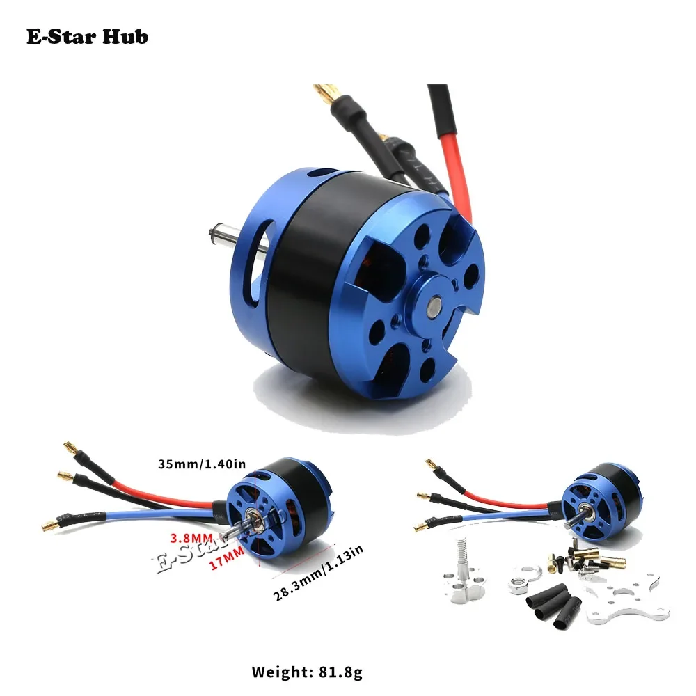 Model RC Remote Controlled Aircraft Electric Brushless Motor Motor Crossover Drone Competition D3530 1100KV