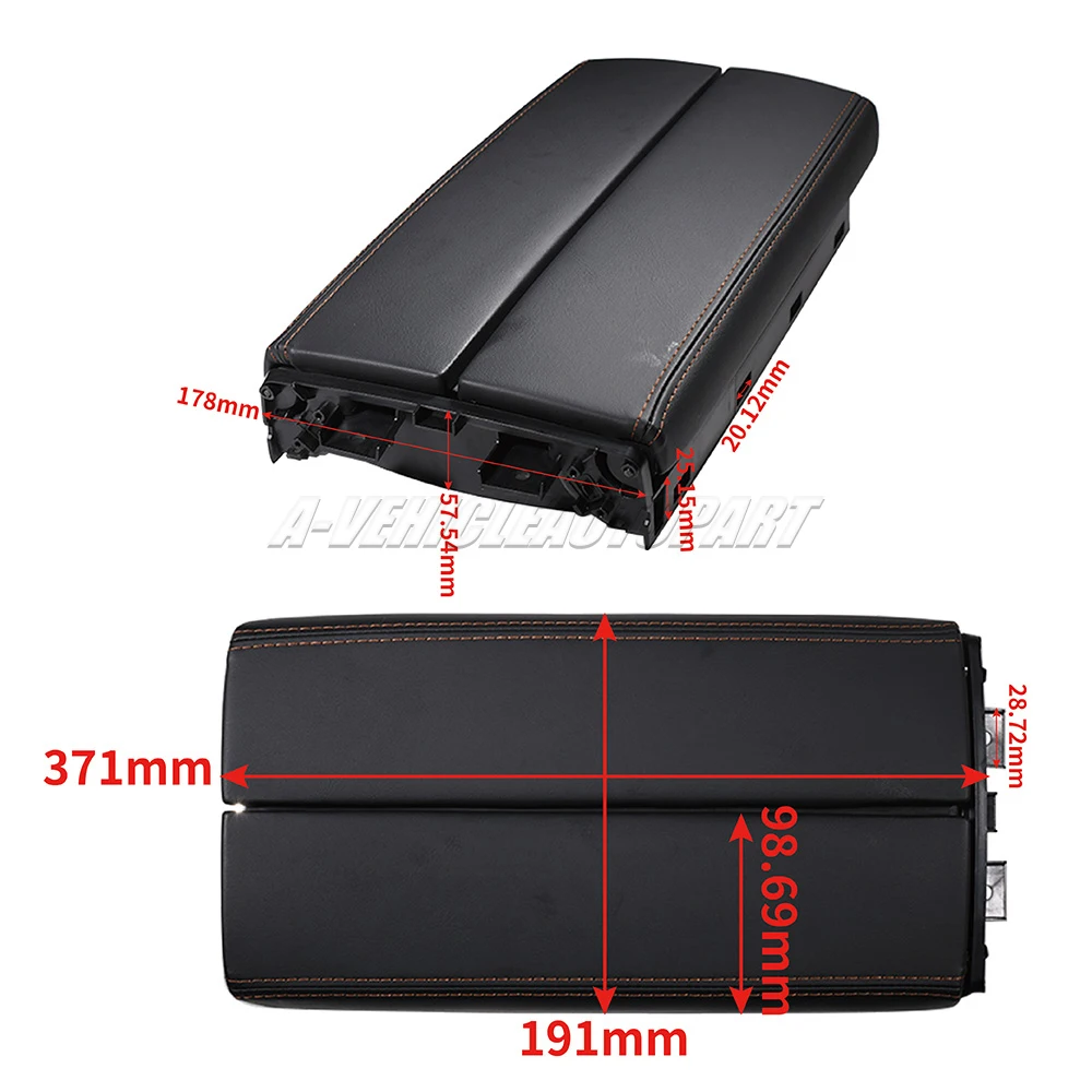 For Peugeot 3008 4008 5008 508L Citroen C5 C6 Tianyi New Armrest Lid Storage Cover 96772078BJ Easy Installation Car Accessories